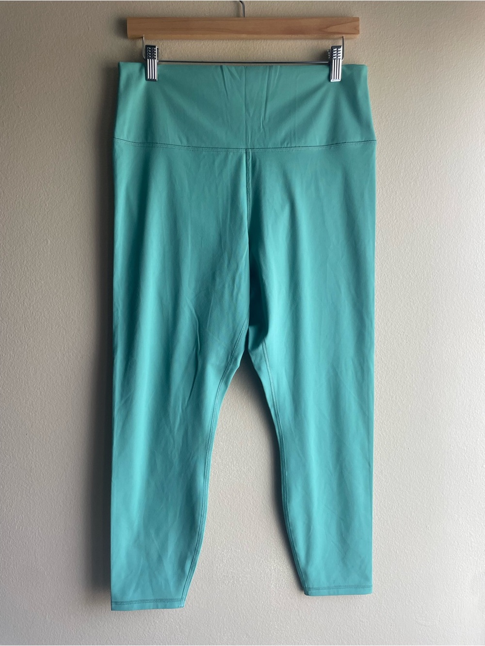 New Everlane Women Aqua Blue Active Perform Ankle Leggings Size XL